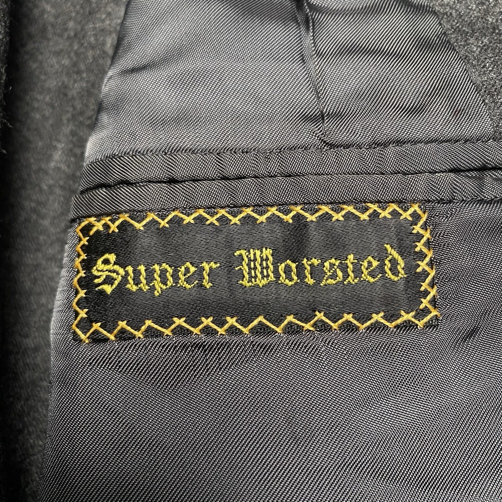 Oxxford Clothes Mansion Onwentsia Blazer Suit Jacket 46T Flannel Wool 2B1V Gray - Picture 12 of 14
